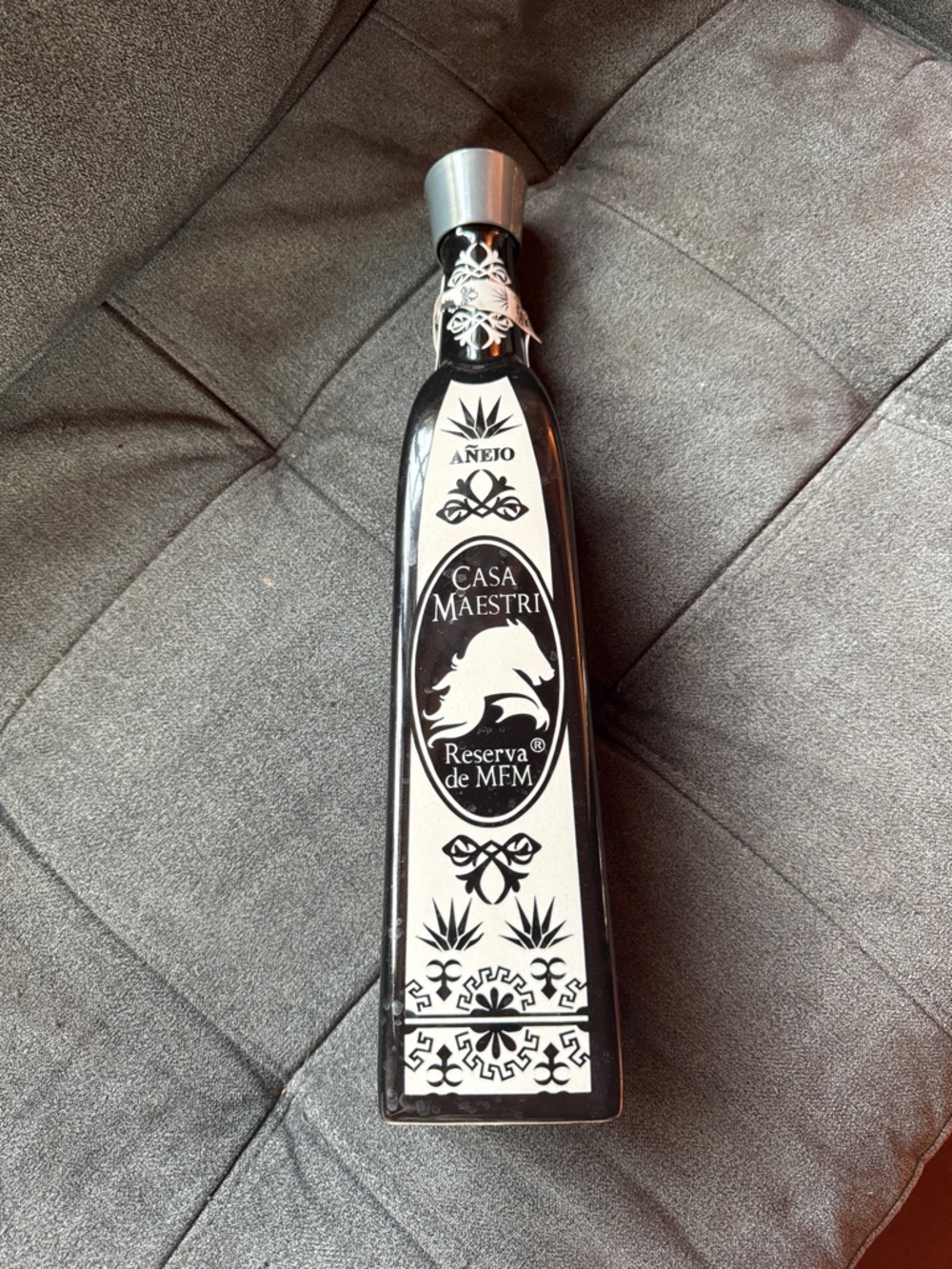 Black & White Decorative Bottle Accent